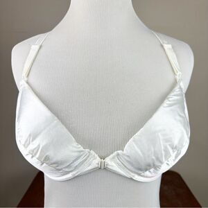 Victorias Secret Vintage 90s White Push Up Second Skin Satin Bra 34C